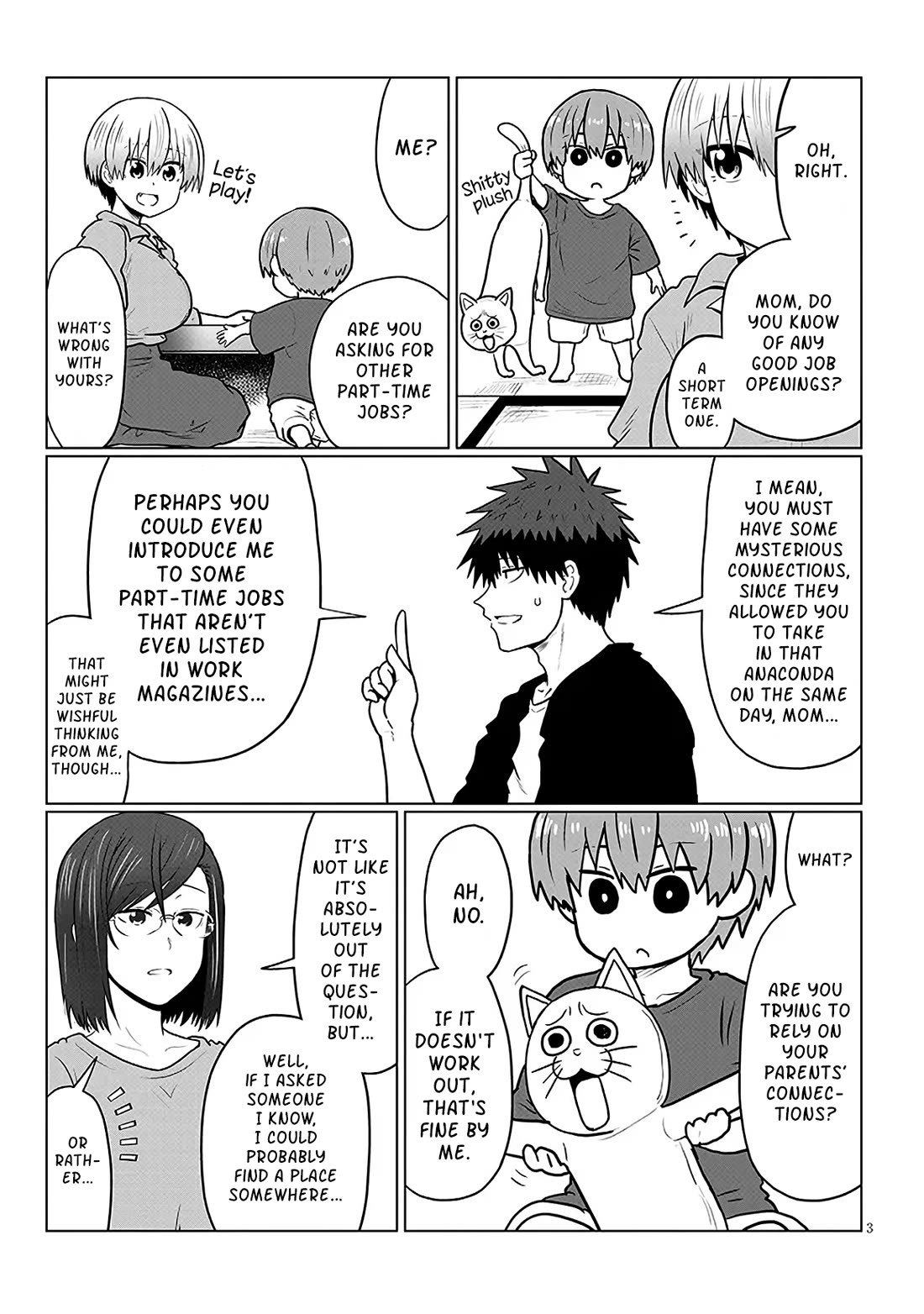 Uzaki-chan wa Asobitai! Chapter 139 page 3 - Chapter 139: Kouhai And Income 3