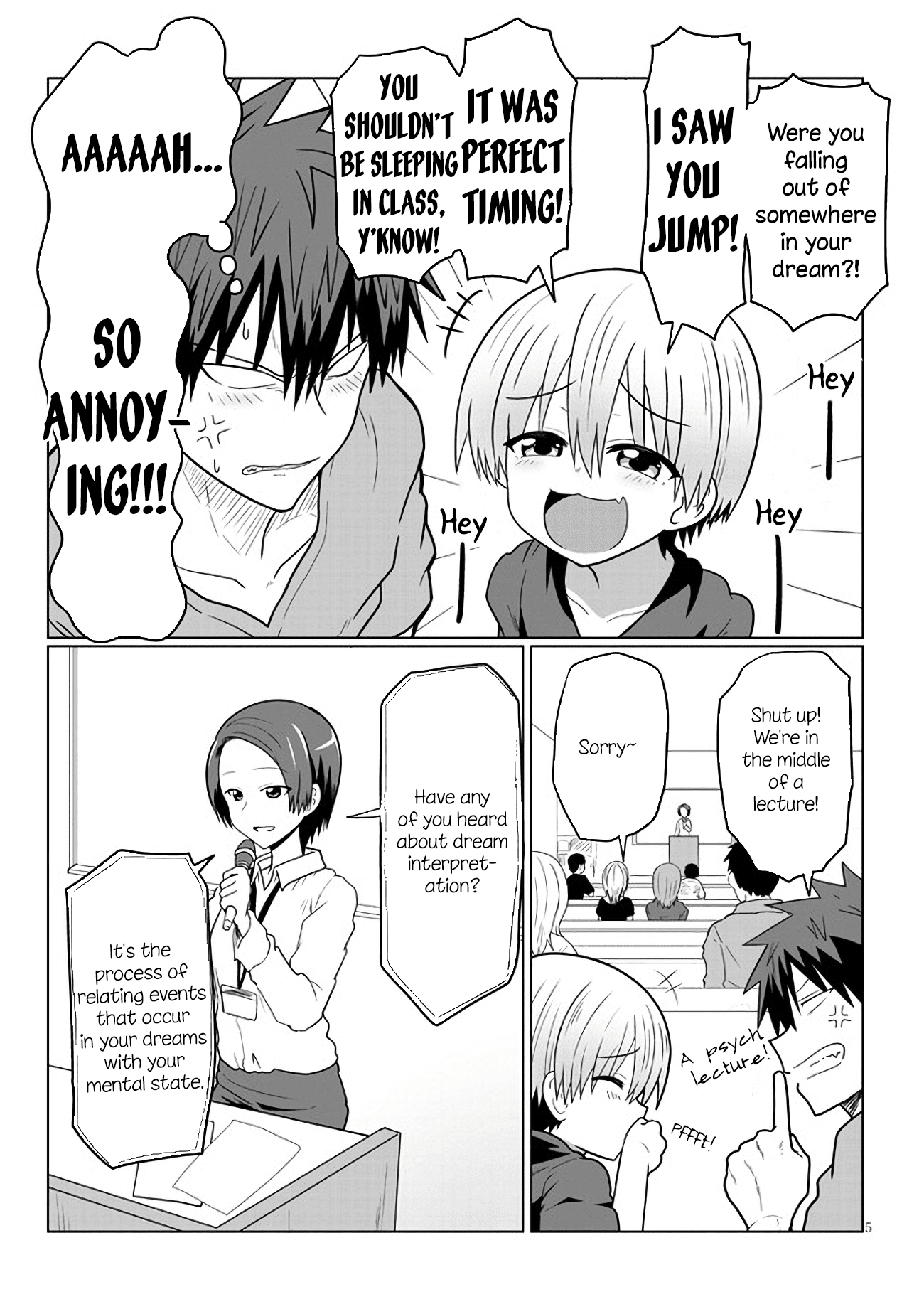Uzaki-chan wa Asobitai! Chapter 14 page 5 - Chapter 14: Kouhai and Lecture