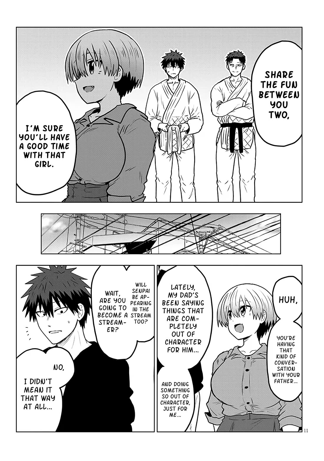 Uzaki-chan wa Asobitai! Chapter 141 page 11 - Chapter 141: Kouhai And Income 5