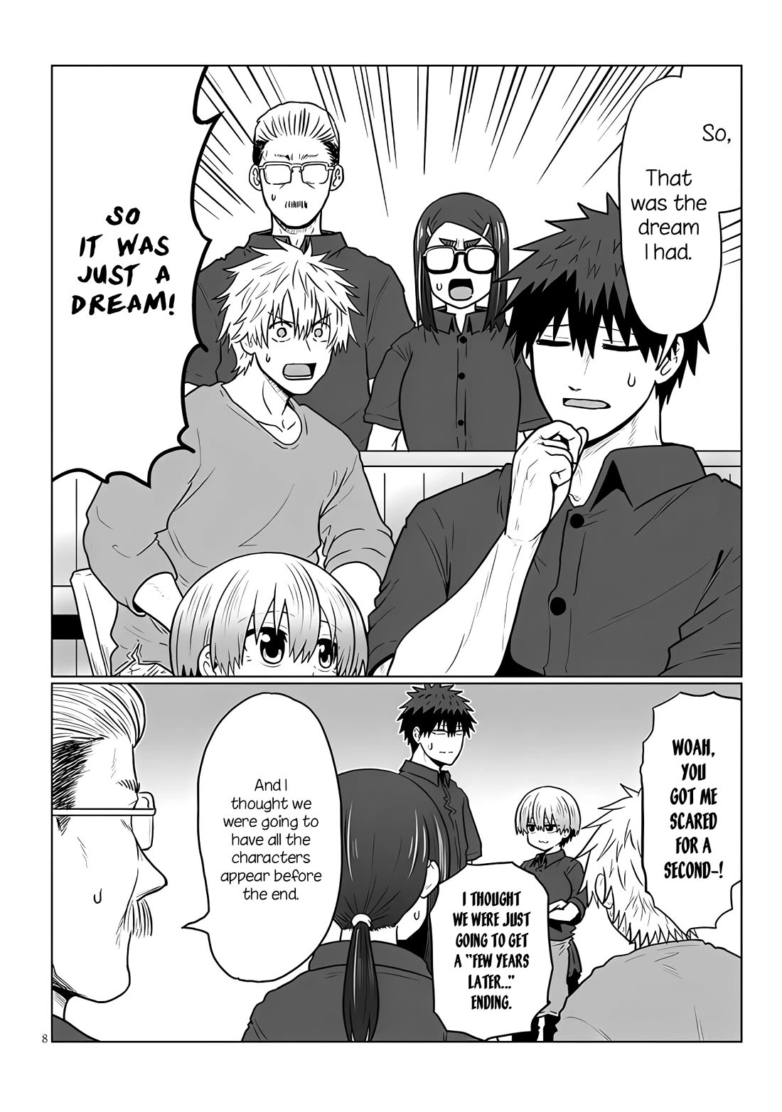 Uzaki-chan wa Asobitai! Chapter 142 page 8 - Chapter 142