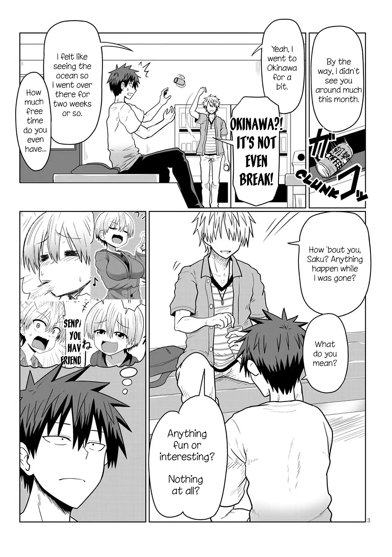 Uzaki-chan wa Asobitai! Chapter 15 page 3 - Chapter 15: Kouhai and Senpai's Friend