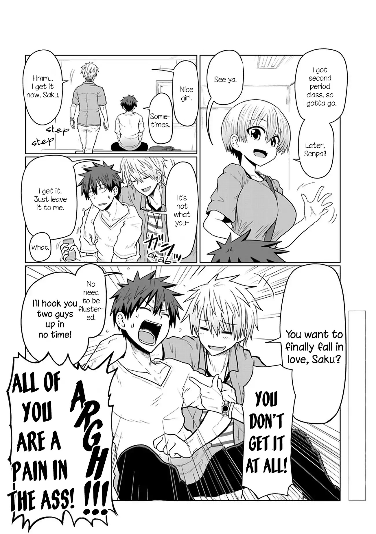 Uzaki-chan wa Asobitai! Chapter 15 page 8 - Chapter 15: Kouhai and Senpai's Friend