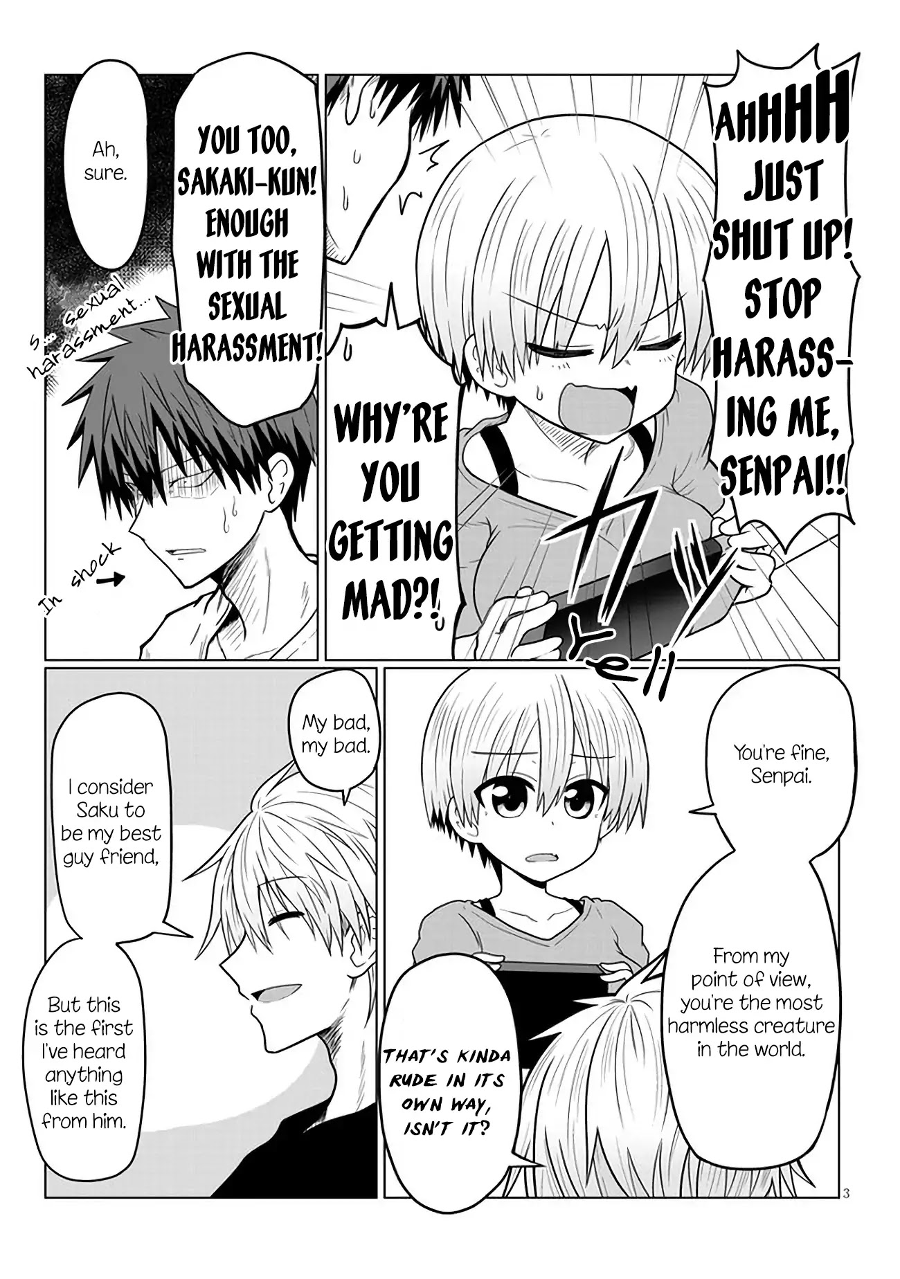 Uzaki-chan wa Asobitai! Chapter 16 page 3 - Chapter 16: Kouhai and Harassment