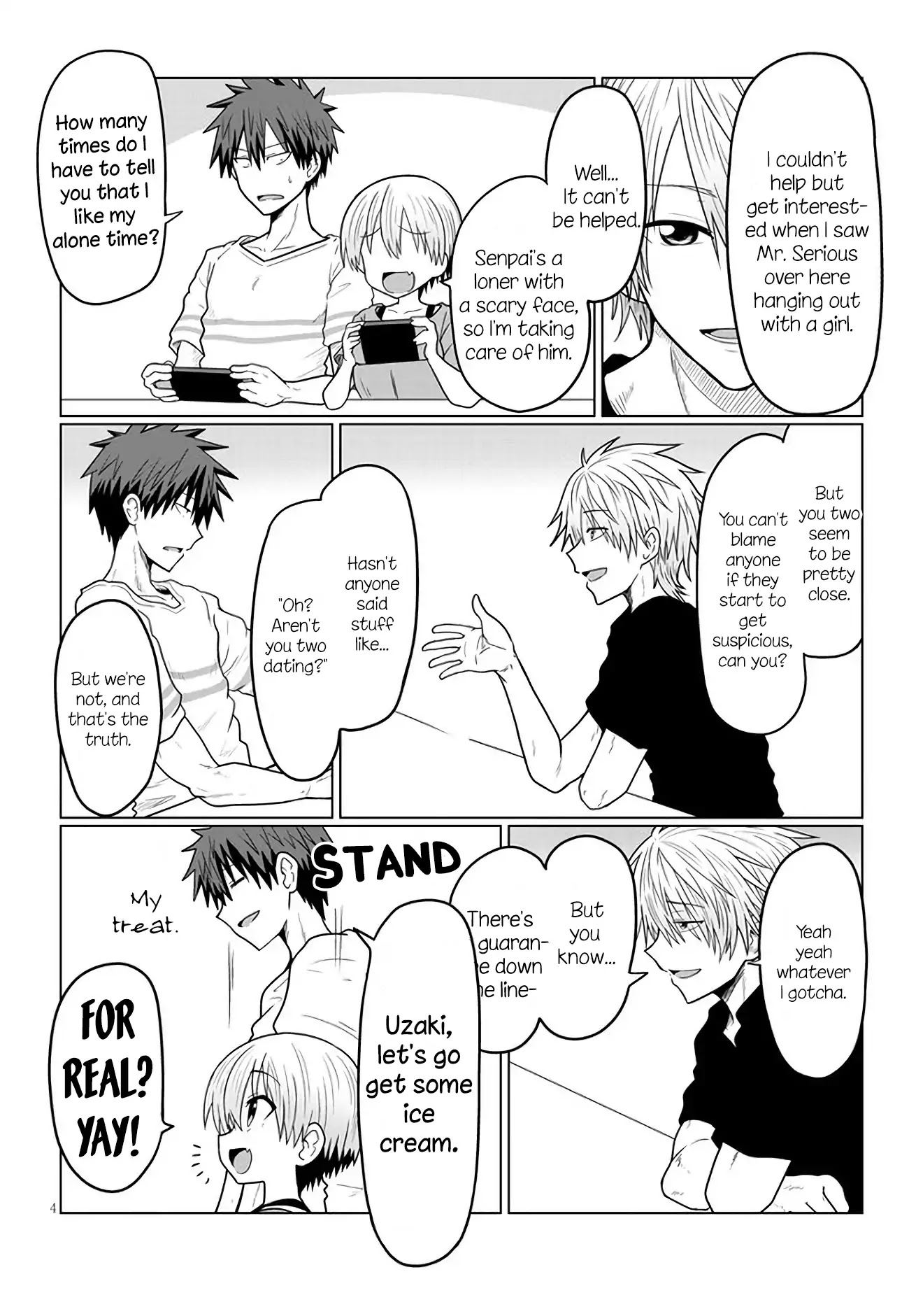 Uzaki-chan wa Asobitai! Chapter 16 page 4 - Chapter 16: Kouhai and Harassment