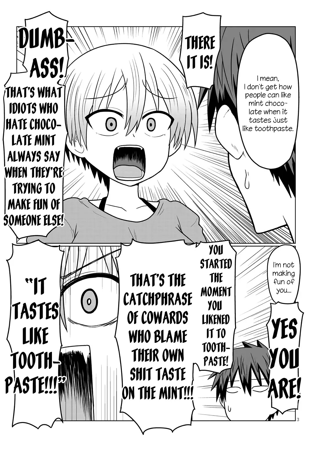 Uzaki-chan wa Asobitai! Chapter 17 page 3 - Chapter 17: Kouhai and Mint Chocolate