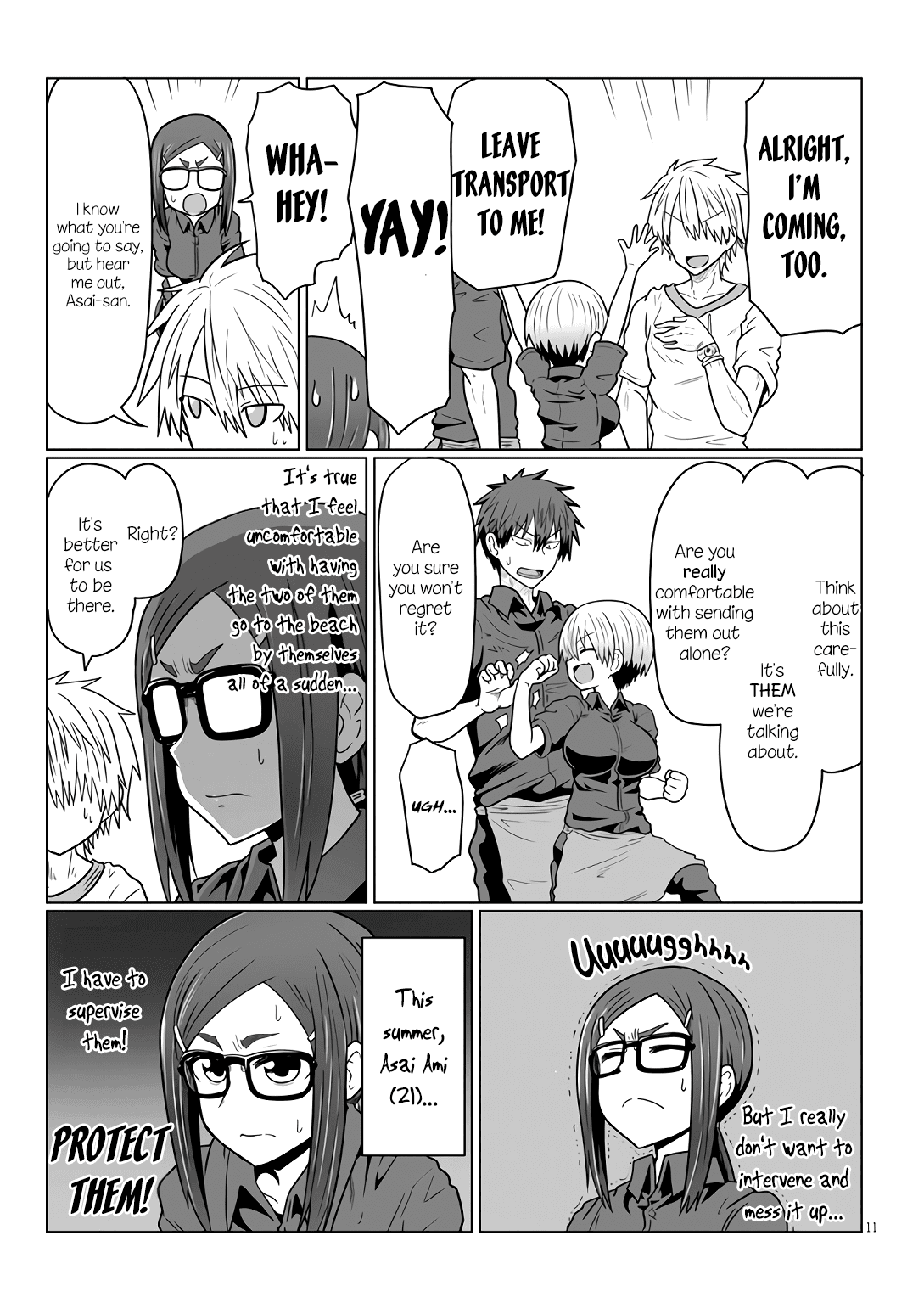 Uzaki-chan wa Asobitai! Chapter 18 page 11 - Chapter 18: Kouhai and Summer Plans