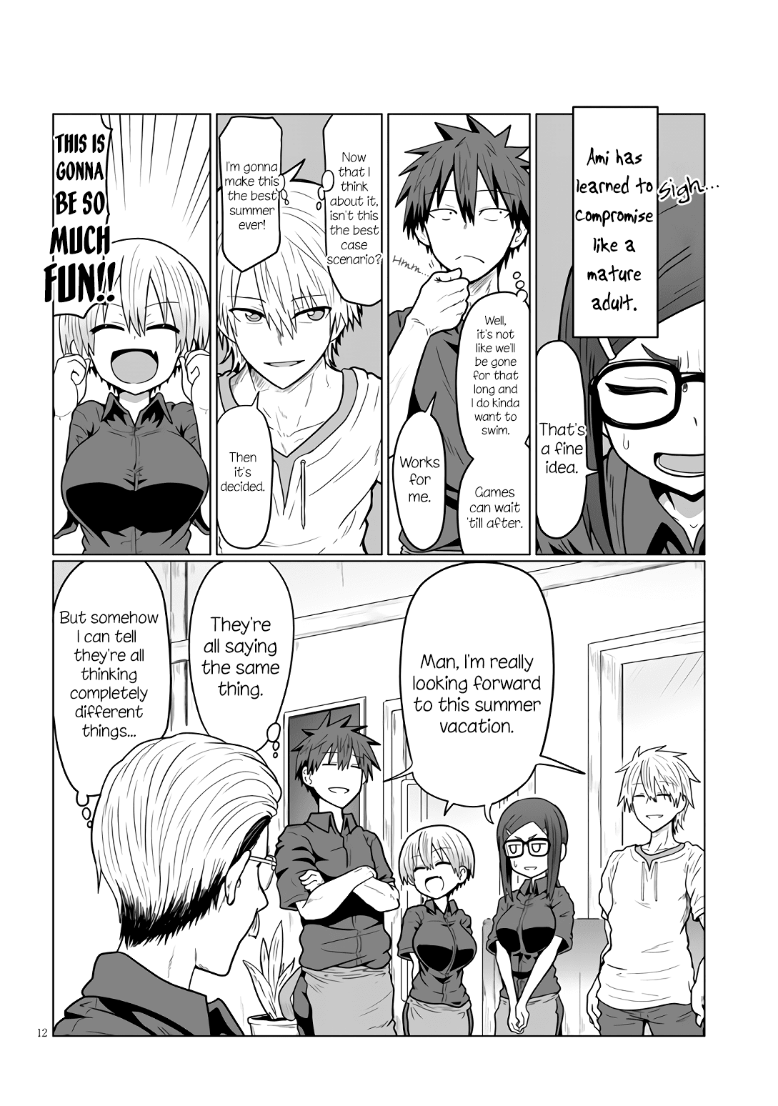 Uzaki-chan wa Asobitai! Chapter 18 page 12 - Chapter 18: Kouhai and Summer Plans