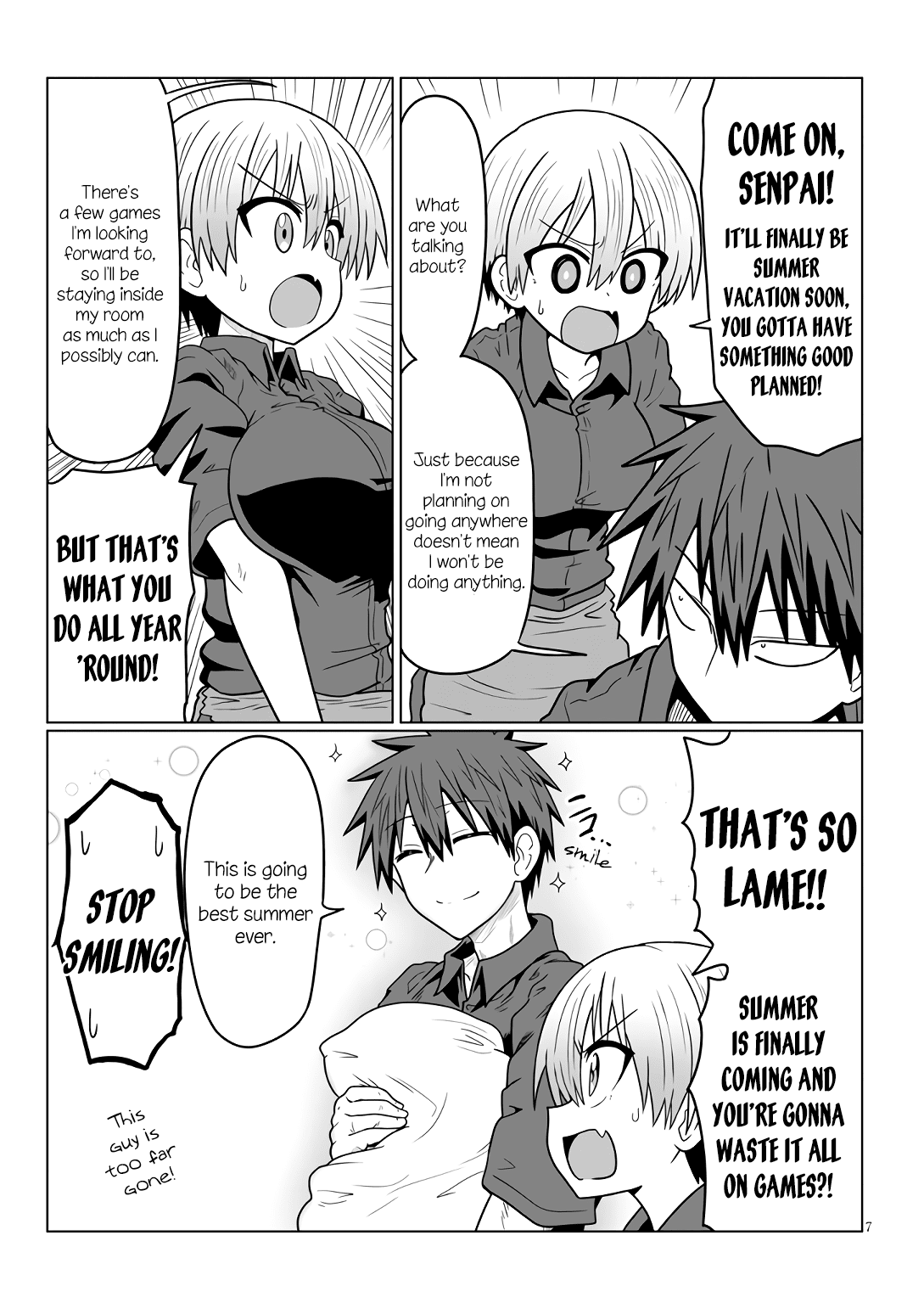 Uzaki-chan wa Asobitai! Chapter 18 page 7 - Chapter 18: Kouhai and Summer Plans