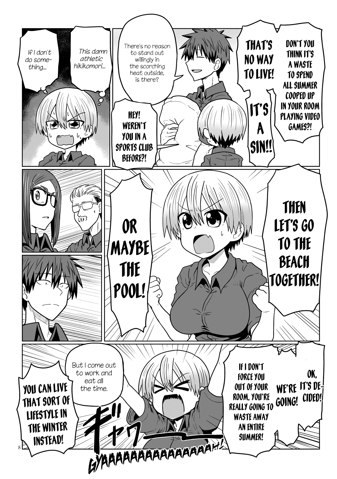 Uzaki-chan wa Asobitai! Chapter 18 page 8 - Chapter 18: Kouhai and Summer Plans
