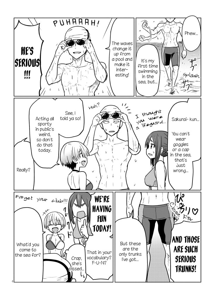 Uzaki-chan wa Asobitai! Chapter 19 page 4 - Chapter 19: Kouhai and the Sea