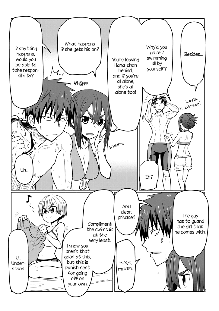Uzaki-chan wa Asobitai! Chapter 19 page 5 - Chapter 19: Kouhai and the Sea