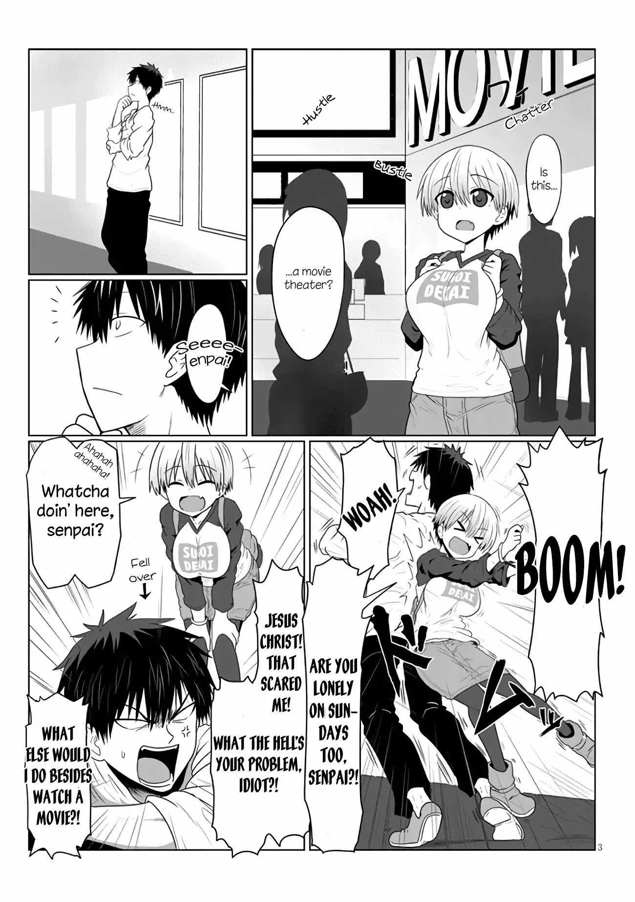 Uzaki-chan wa Asobitai! Chapter 2 page 3 - Chapter 2: Kouhai And Movie Theater