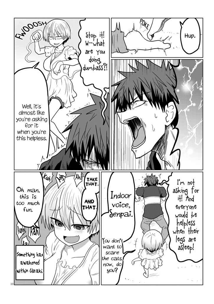 Uzaki-chan wa Asobitai! Chapter 21 page 10 - Chapter 21: Kouhai and Cat Cafe