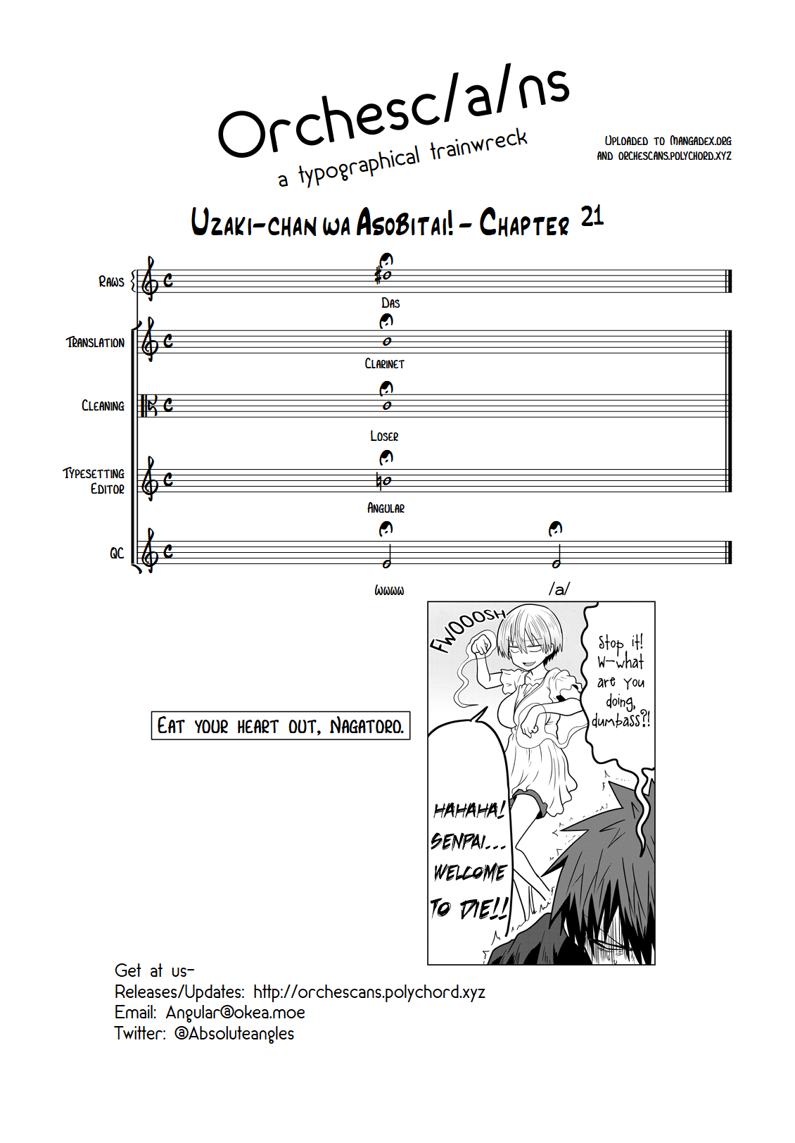 Uzaki-chan wa Asobitai! Chapter 21 page 13 - Chapter 21: Kouhai and Cat Cafe