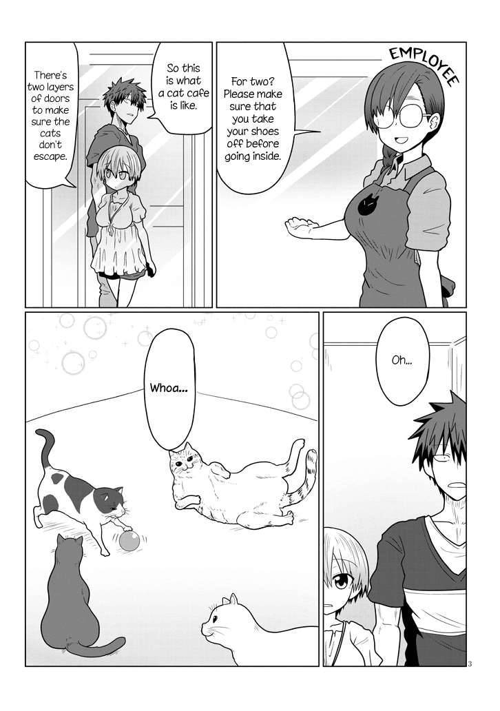 Uzaki-chan wa Asobitai! Chapter 21 page 3 - Chapter 21: Kouhai and Cat Cafe