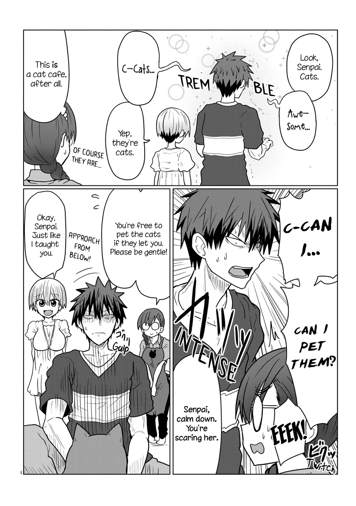Uzaki-chan wa Asobitai! Chapter 21 page 4 - Chapter 21: Kouhai and Cat Cafe
