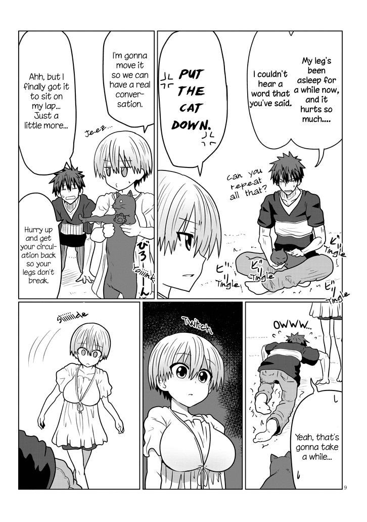 Uzaki-chan wa Asobitai! Chapter 21 page 9 - Chapter 21: Kouhai and Cat Cafe