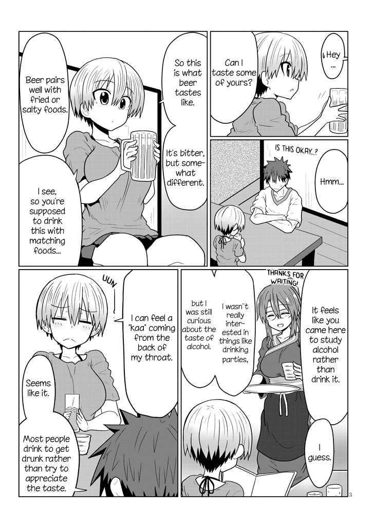 Uzaki-chan wa Asobitai! Chapter 22 page 3 - Chapter 22: Kouhai and Sashinomi