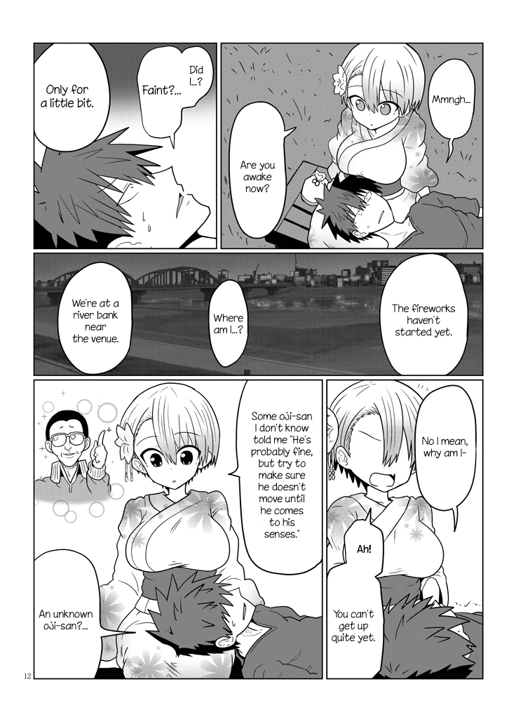 Uzaki-chan wa Asobitai! Chapter 23 page 12 - Chapter 23: Kouhai and Fireworks