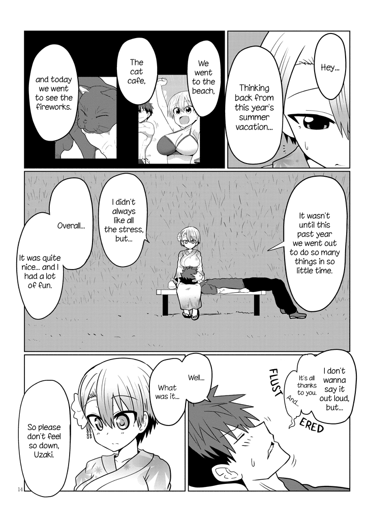 Uzaki-chan wa Asobitai! Chapter 23 page 14 - Chapter 23: Kouhai and Fireworks