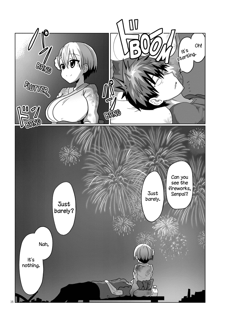 Uzaki-chan wa Asobitai! Chapter 23 page 16 - Chapter 23: Kouhai and Fireworks