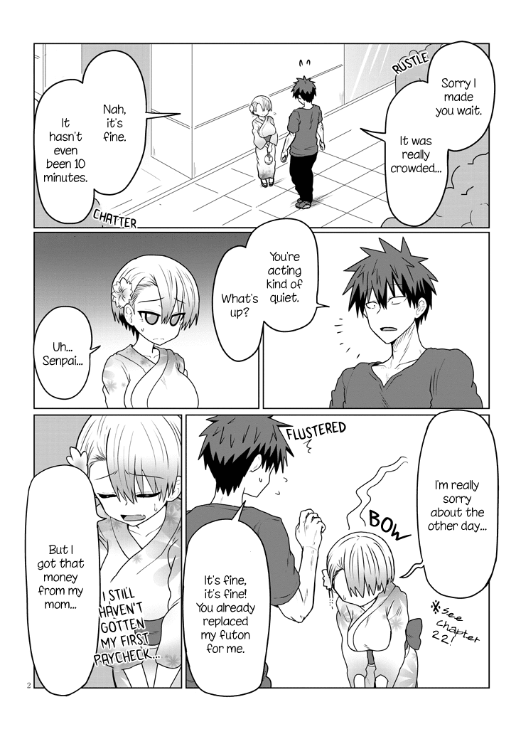 Uzaki-chan wa Asobitai! Chapter 23 page 2 - Chapter 23: Kouhai and Fireworks