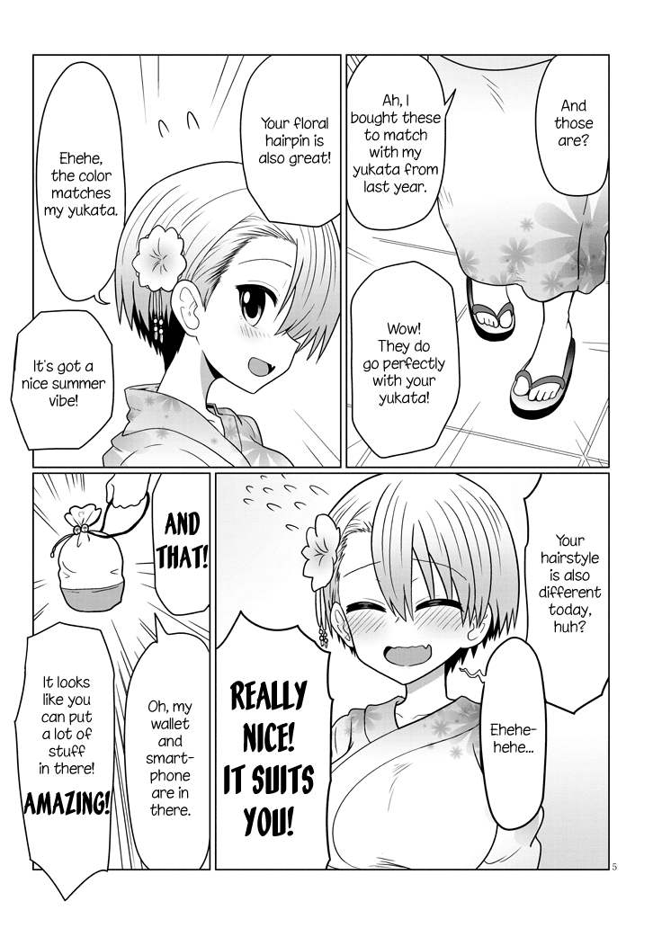 Uzaki-chan wa Asobitai! Chapter 23 page 5 - Chapter 23: Kouhai and Fireworks