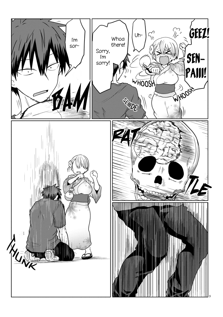 Uzaki-chan wa Asobitai! Chapter 23 page 9 - Chapter 23: Kouhai and Fireworks