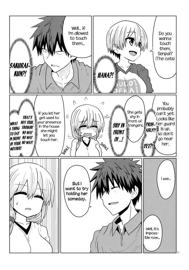 Uzaki-chan wa Asobitai! Chapter 24 page 11 - Chapter 24: Kouhai and Kouhai's House