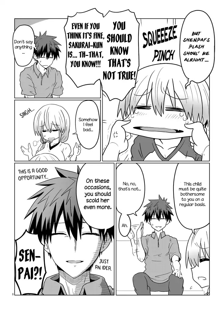 Uzaki-chan wa Asobitai! Chapter 24 page 8 - Chapter 24: Kouhai and Kouhai's House