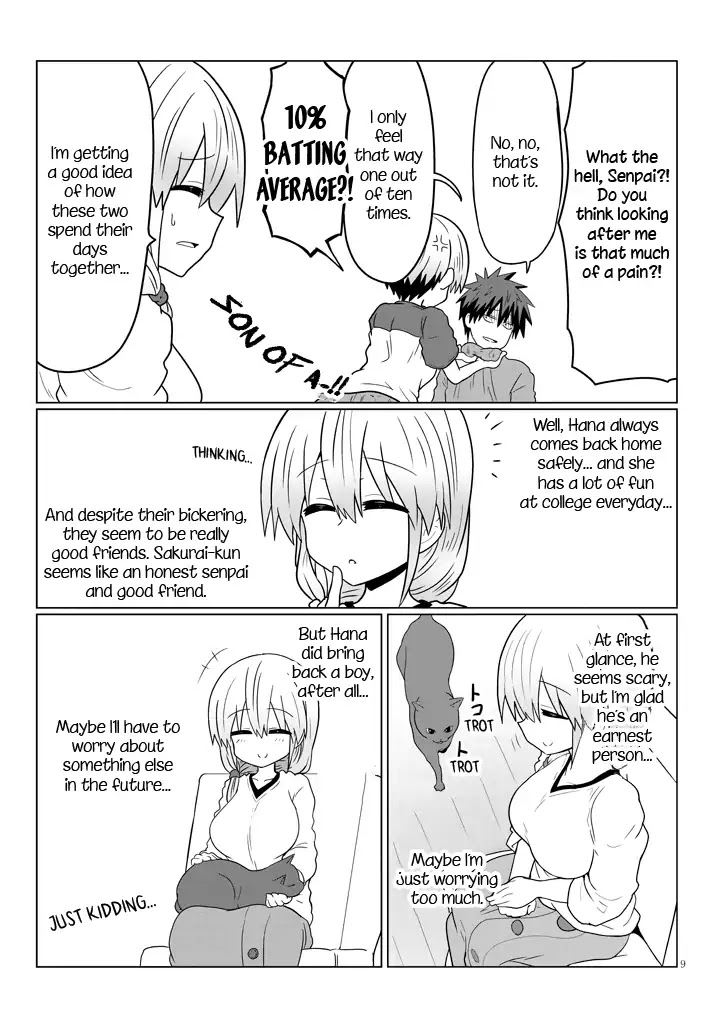 Uzaki-chan wa Asobitai! Chapter 24 page 9 - Chapter 24: Kouhai and Kouhai's House