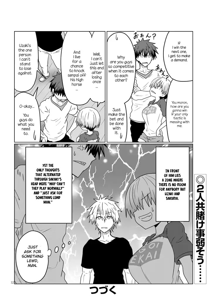 Uzaki-chan wa Asobitai! Chapter 28 page 12 - Chapter 28: Kouhai and Bowling