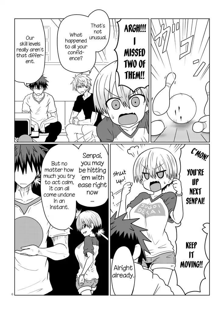 Uzaki-chan wa Asobitai! Chapter 28 page 6 - Chapter 28: Kouhai and Bowling