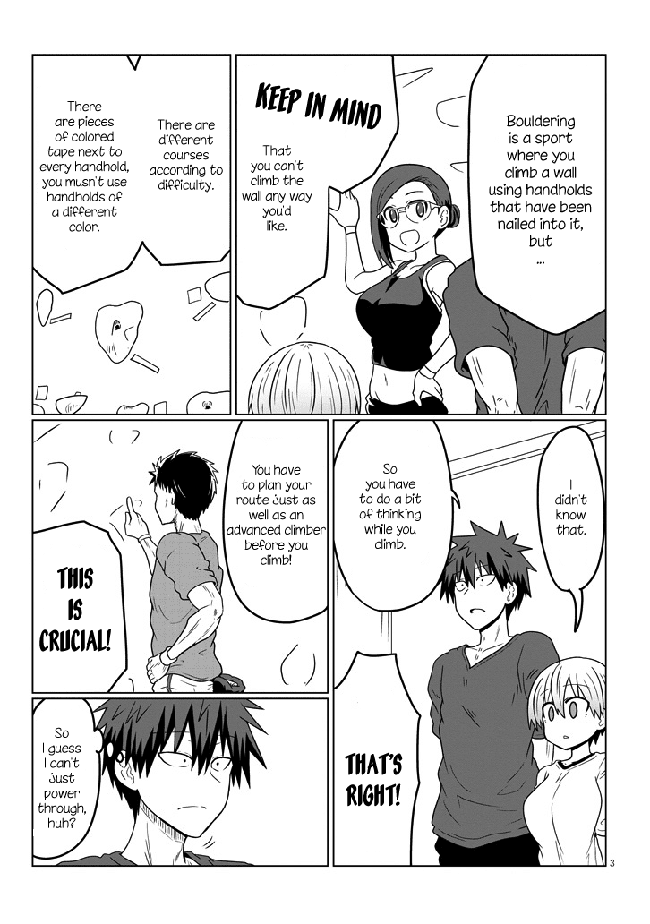 Uzaki-chan wa Asobitai! Chapter 29 page 3 - Chapter 29: Kouhai and Bouldering