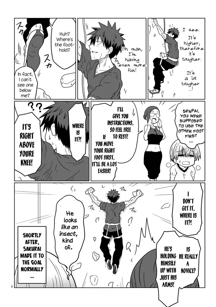 Uzaki-chan wa Asobitai! Chapter 29 page 8 - Chapter 29: Kouhai and Bouldering