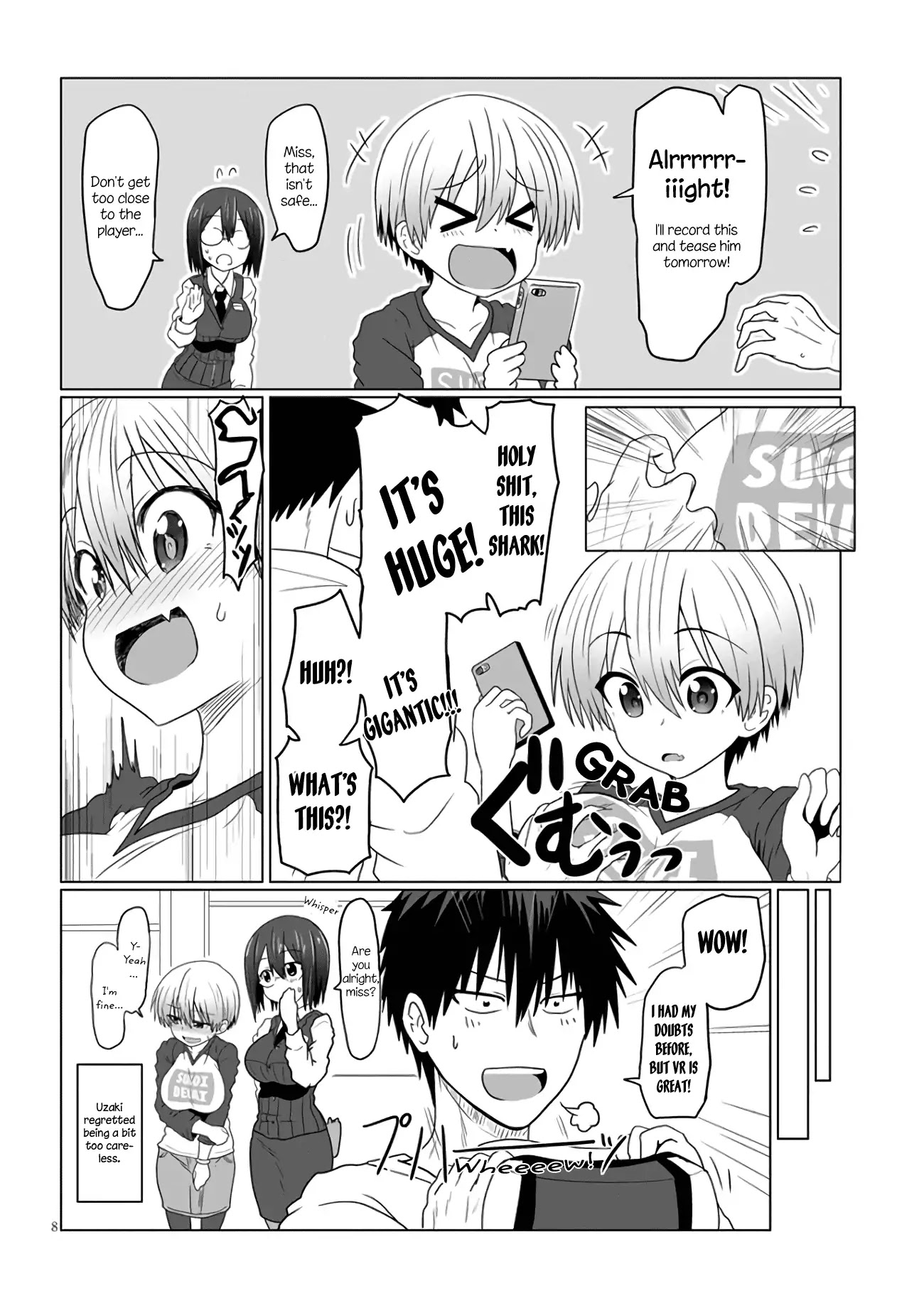 Uzaki-chan wa Asobitai! Chapter 3.2 page 4 - Chapter 3.2: Kouhai And VR