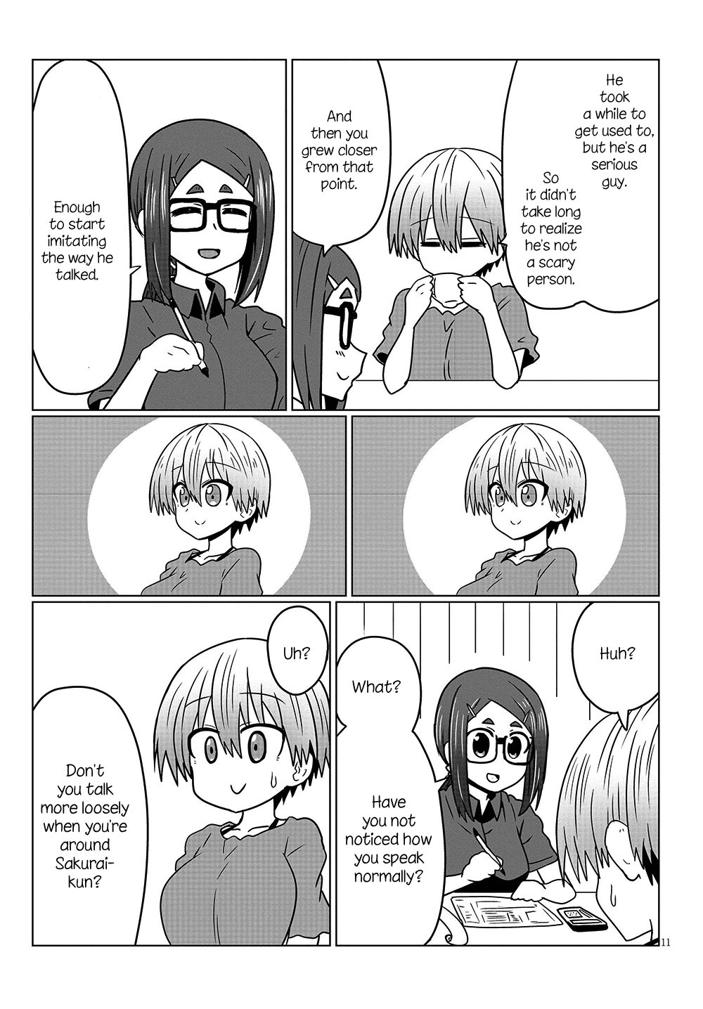 Uzaki-chan wa Asobitai! Chapter 30 page 11 - Chapter 30: Kouhai and a Story from Back Then