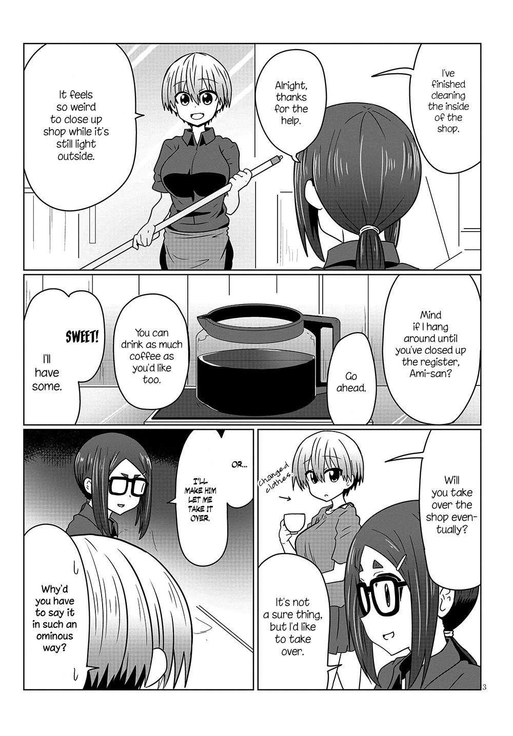 Uzaki-chan wa Asobitai! Chapter 30 page 3 - Chapter 30: Kouhai and a Story from Back Then