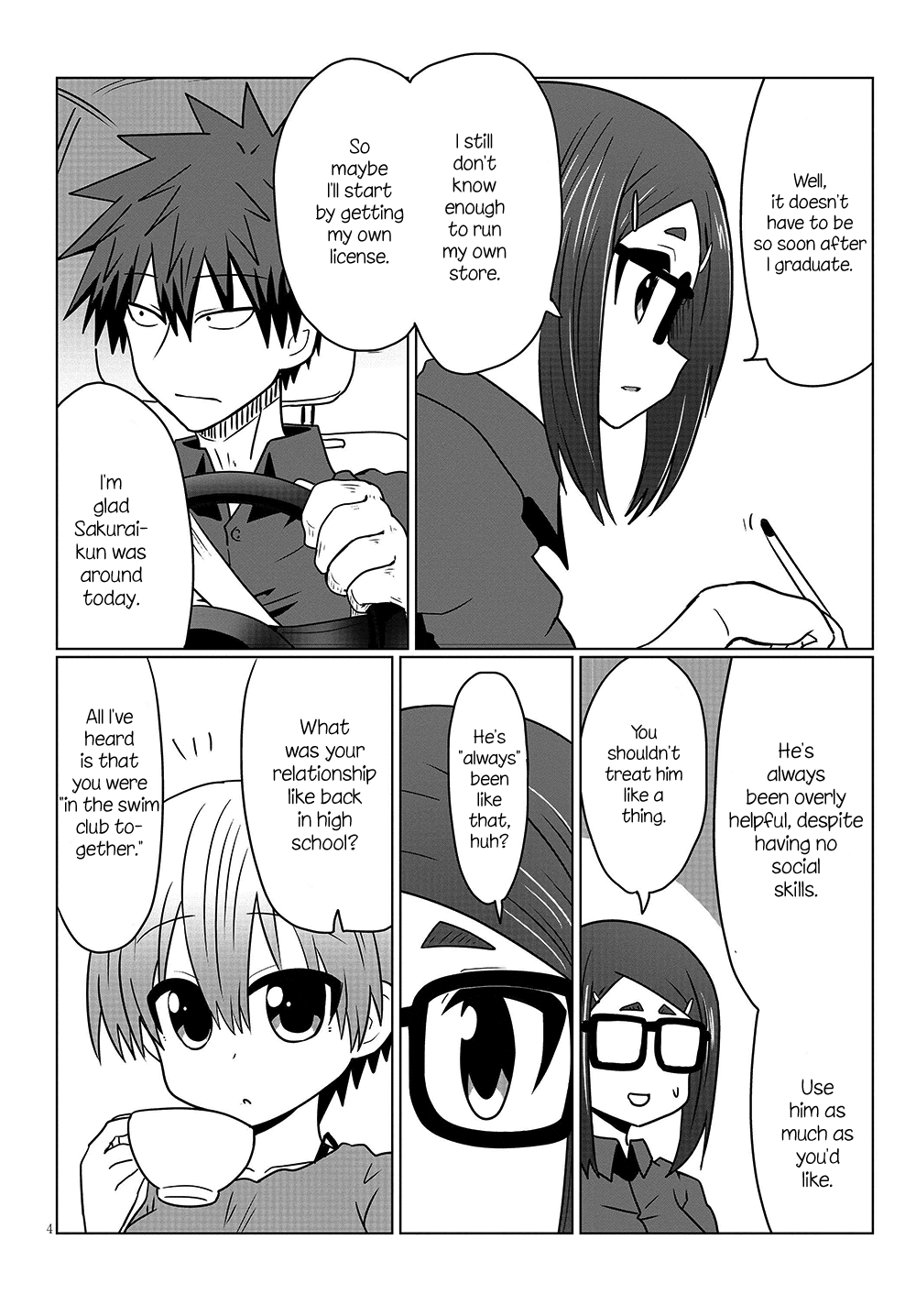 Uzaki-chan wa Asobitai! Chapter 30 page 4 - Chapter 30: Kouhai and a Story from Back Then
