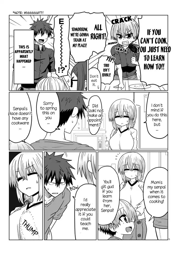 Uzaki-chan wa Asobitai! Chapter 31 page 5 - Chapter 31: Kouhai and Cooking Practice