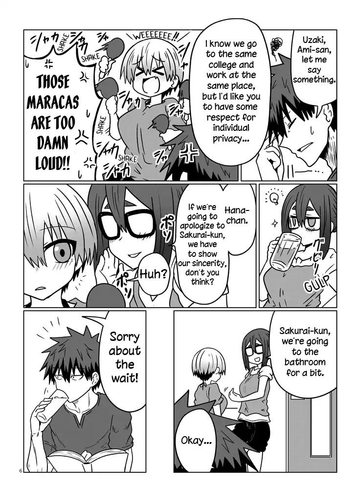 Uzaki-chan wa Asobitai! Chapter 32 page 6 - Chapter 32: Kouhai and Karaoke and Cosplay