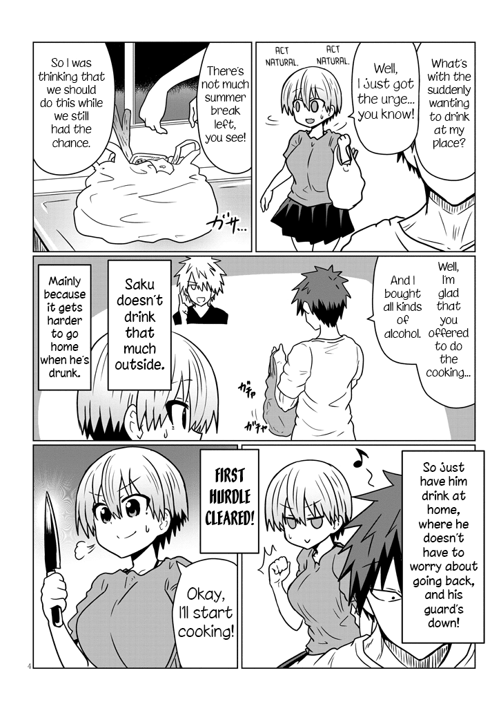 Uzaki-chan wa Asobitai! Chapter 33 page 4 - Chapter 33: Kouhai and Bad Drink