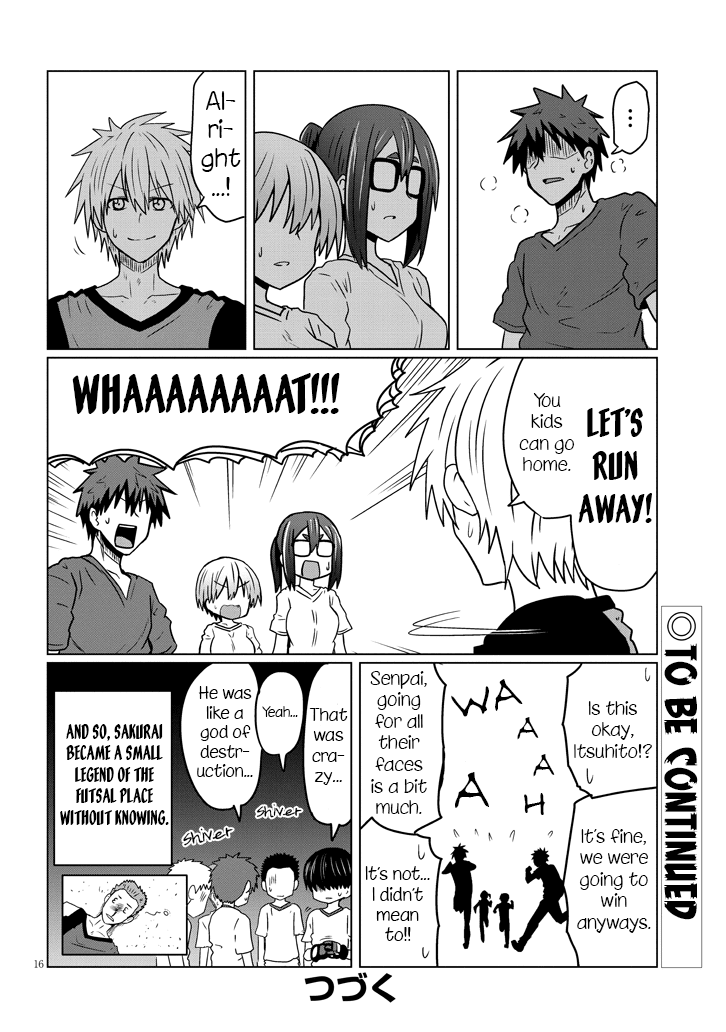 Uzaki-chan wa Asobitai! Chapter 36 page 16 - Chapter 36: Kouhai and Futsal