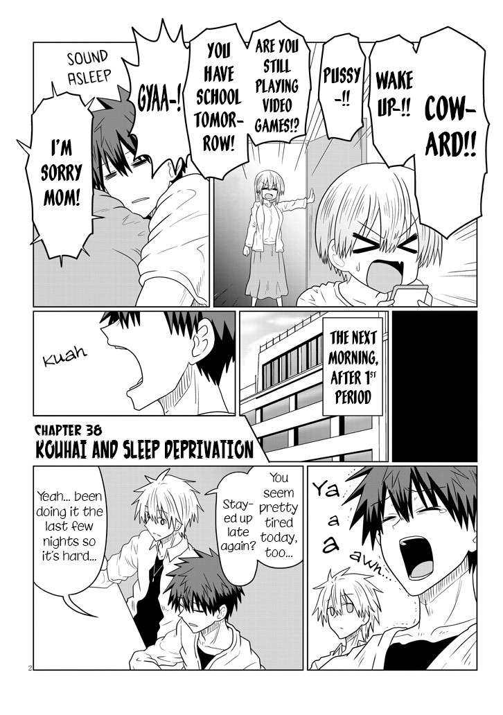 Uzaki-chan wa Asobitai! Chapter 38 page 2 - Chapter 38: Kouhai and Sleep Deprivation