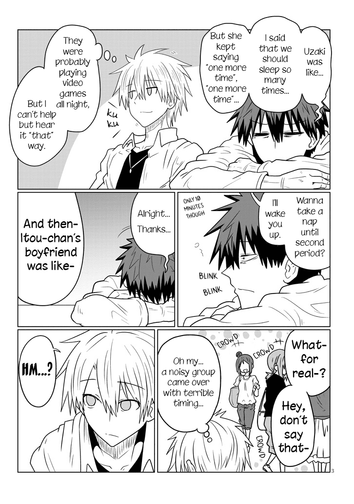 Uzaki-chan wa Asobitai! Chapter 38 page 3 - Chapter 38: Kouhai and Sleep Deprivation