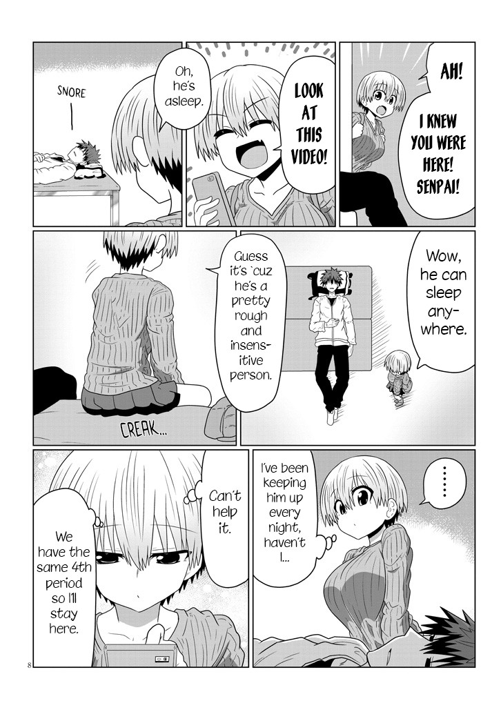 Uzaki-chan wa Asobitai! Chapter 38 page 8 - Chapter 38: Kouhai and Sleep Deprivation