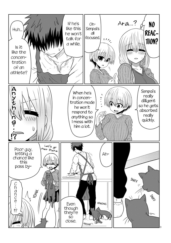 Uzaki-chan wa Asobitai! Chapter 39 page 9 - Chapter 39: Kouhai and Cooking Training 2