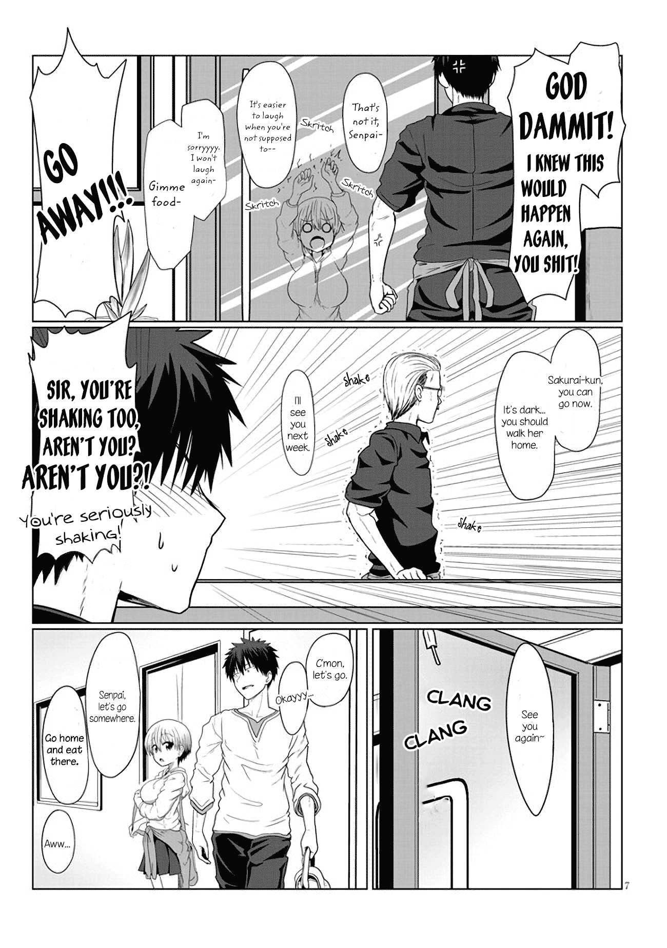 Uzaki-chan wa Asobitai! Chapter 4 page 7 - Chapter 4: Kouhai and Workplace