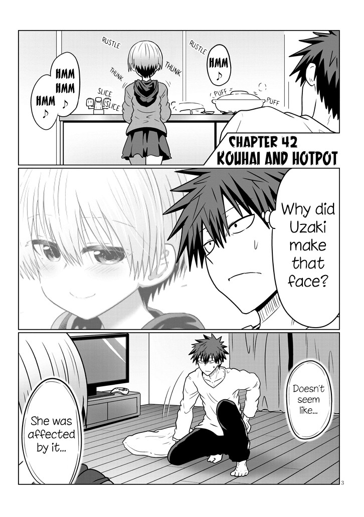 Uzaki-chan wa Asobitai! Chapter 42 page 3 - Chapter 42: Kouhai and Hotpot