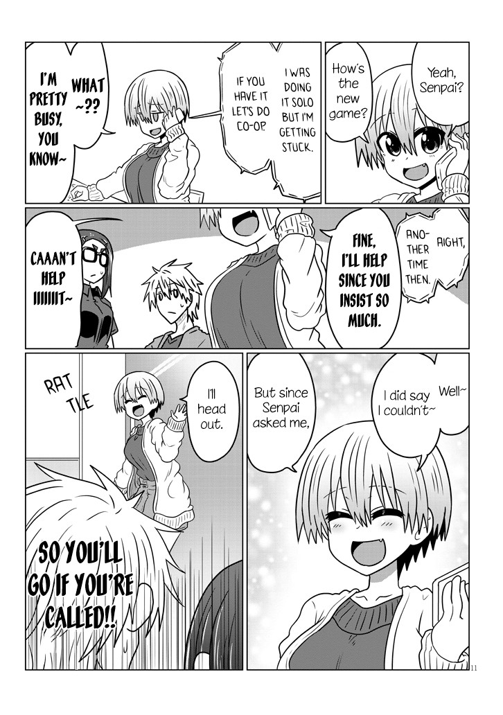 Uzaki-chan wa Asobitai! Chapter 43 page 11 - Chapter 43: Kouhai And The Plan Going Ahead